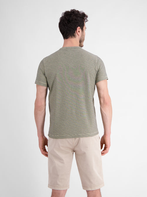 Lerros Gestreiftes Serafino-Shirt für Herren Verkauf