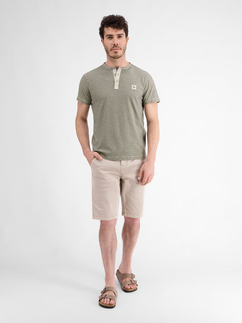 Lerros Gestreiftes Serafino-Shirt für Herren Verkauf