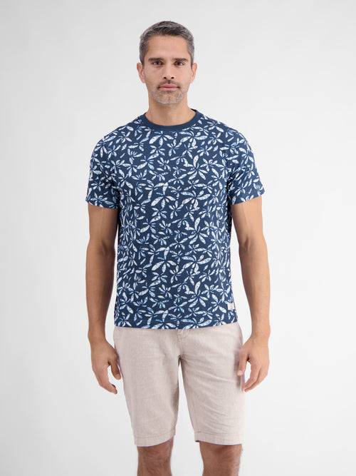 Lerros T-Shirt für Herren mit floralem Print Fabrikverkauf