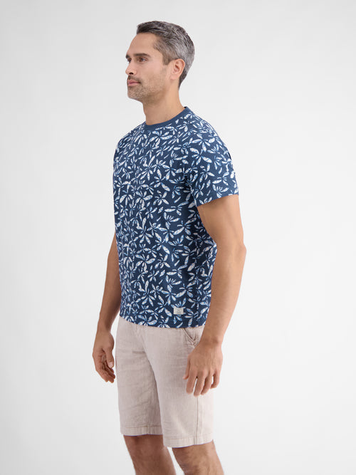 Lerros T-Shirt für Herren mit floralem Print Fabrikverkauf