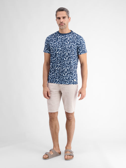 Lerros T-Shirt für Herren mit floralem Print Fabrikverkauf