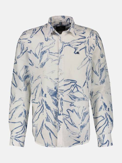 Lerros Sommerlich, leichtes Langarmhemd mit floralem Print Begrenztes Angebot