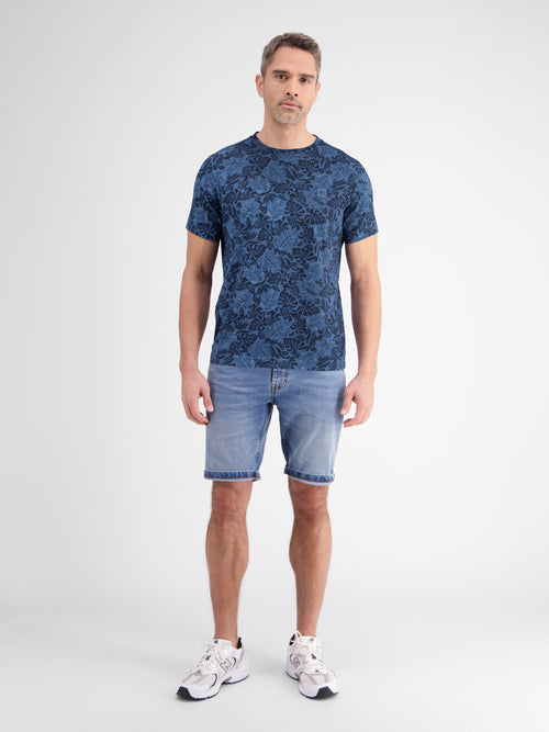 Lerros T-Shirt für Herren mit floralem Print Jubiläumsangebot