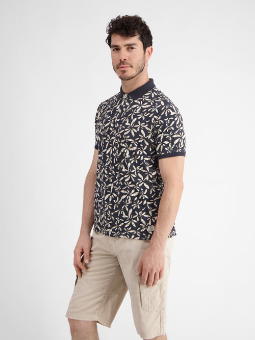 Lerros Herren Poloshirt mit floralem Druck Heißer Verkauf