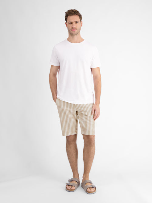 Lerros Leinenmix Bermuda mit sommerlichen Streifen Neueste Mode