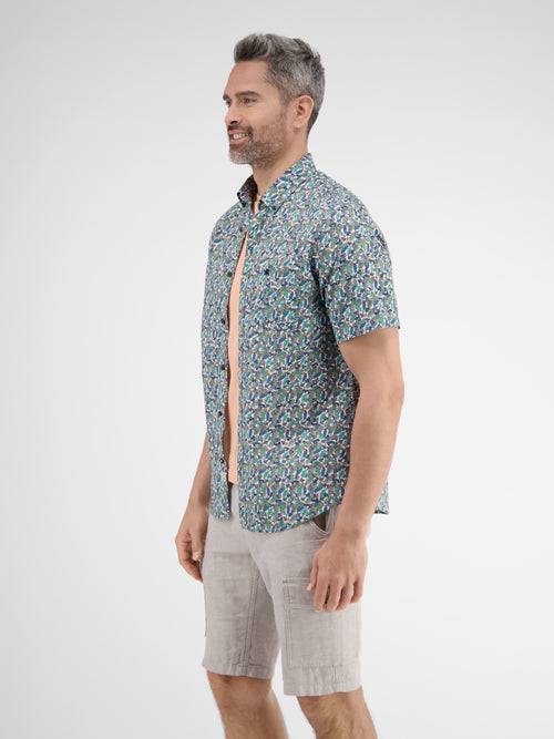 Lerros Halbarmhemd mit floralem Print Letzte 3 Tage