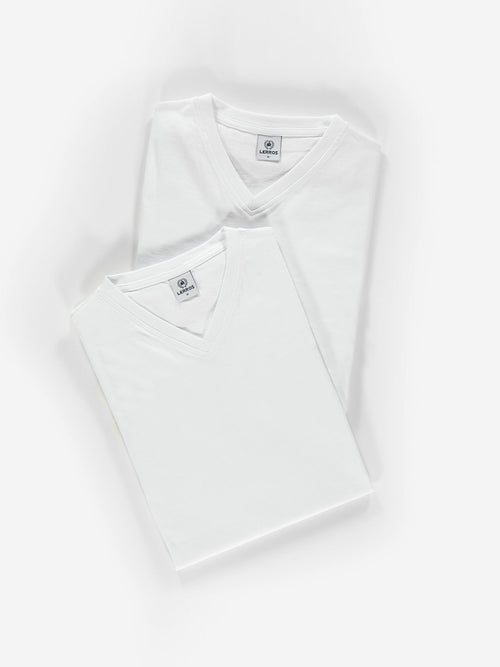 Lerros Doppelpack Herren T-Shirt, V-Neck in Premium Baumwollqualität JETZT KAUFEN