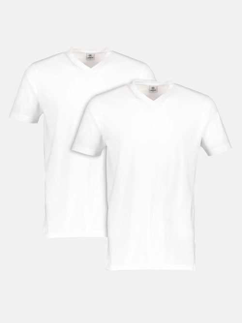 Lerros Doppelpack Herren T-Shirt, V-Neck in Premium Baumwollqualität JETZT KAUFEN