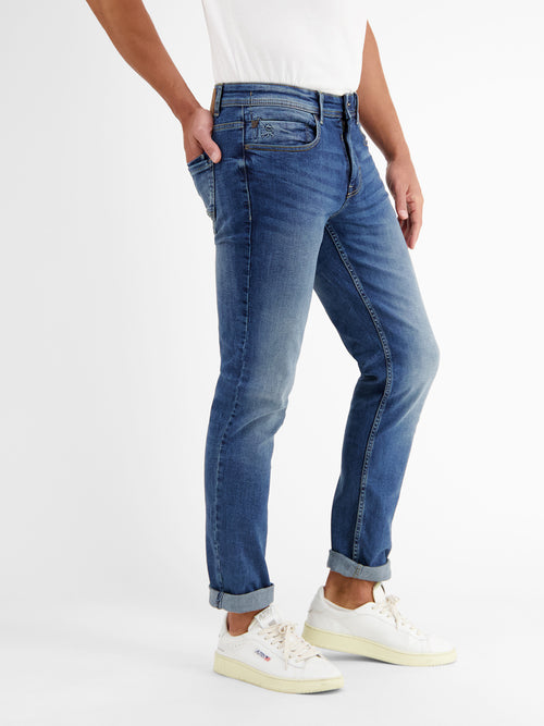 Lerros BAXTER 5-Pocket-Denim im Used-Look, RELAXED FIT, Comfort Stretch Vierteljährliche Förderung
