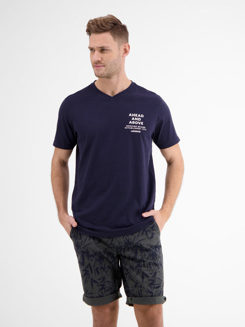 Lerros V-Neck-Shirt *Ahead & Above* Im Verkauf