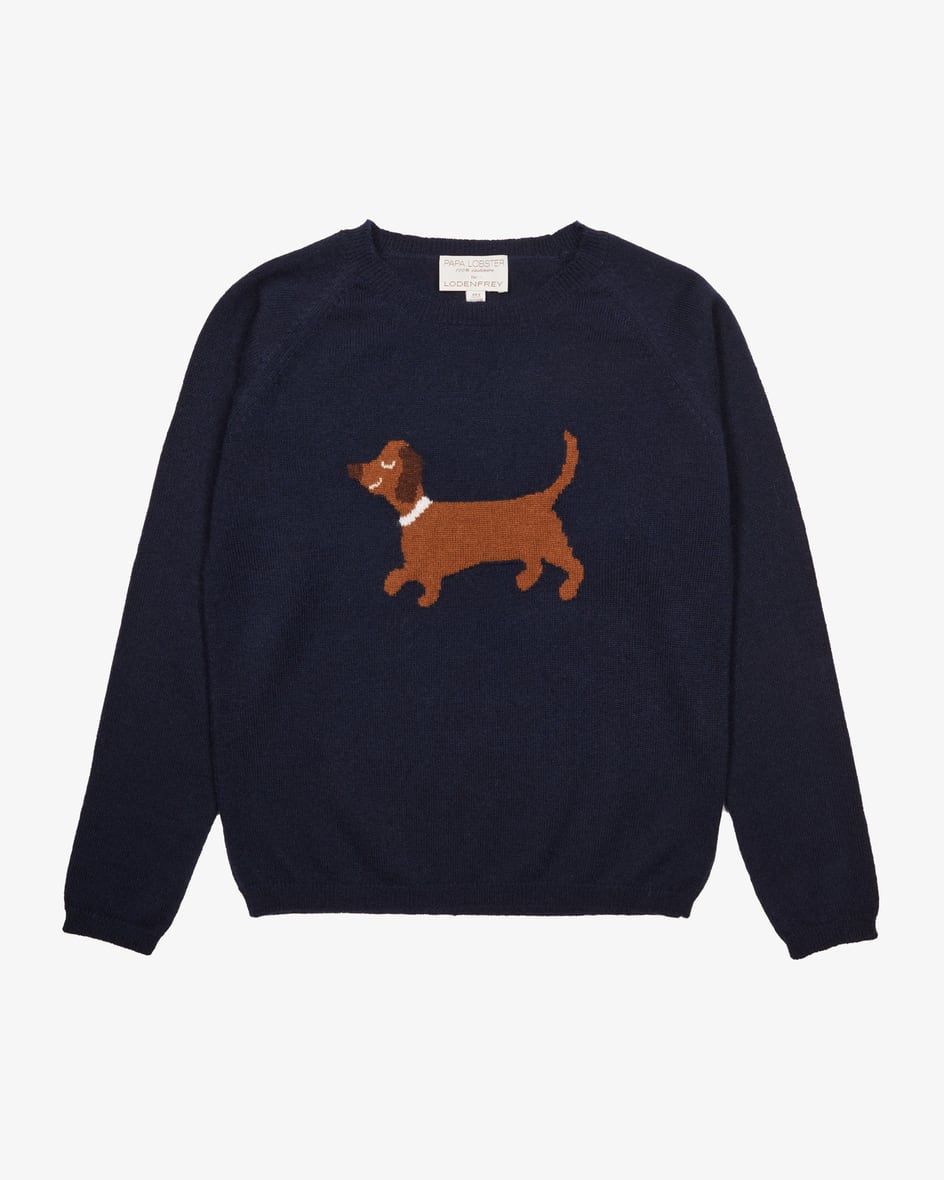 Papa Lobster Dackel Cashmere-Pullover Cyber Monday