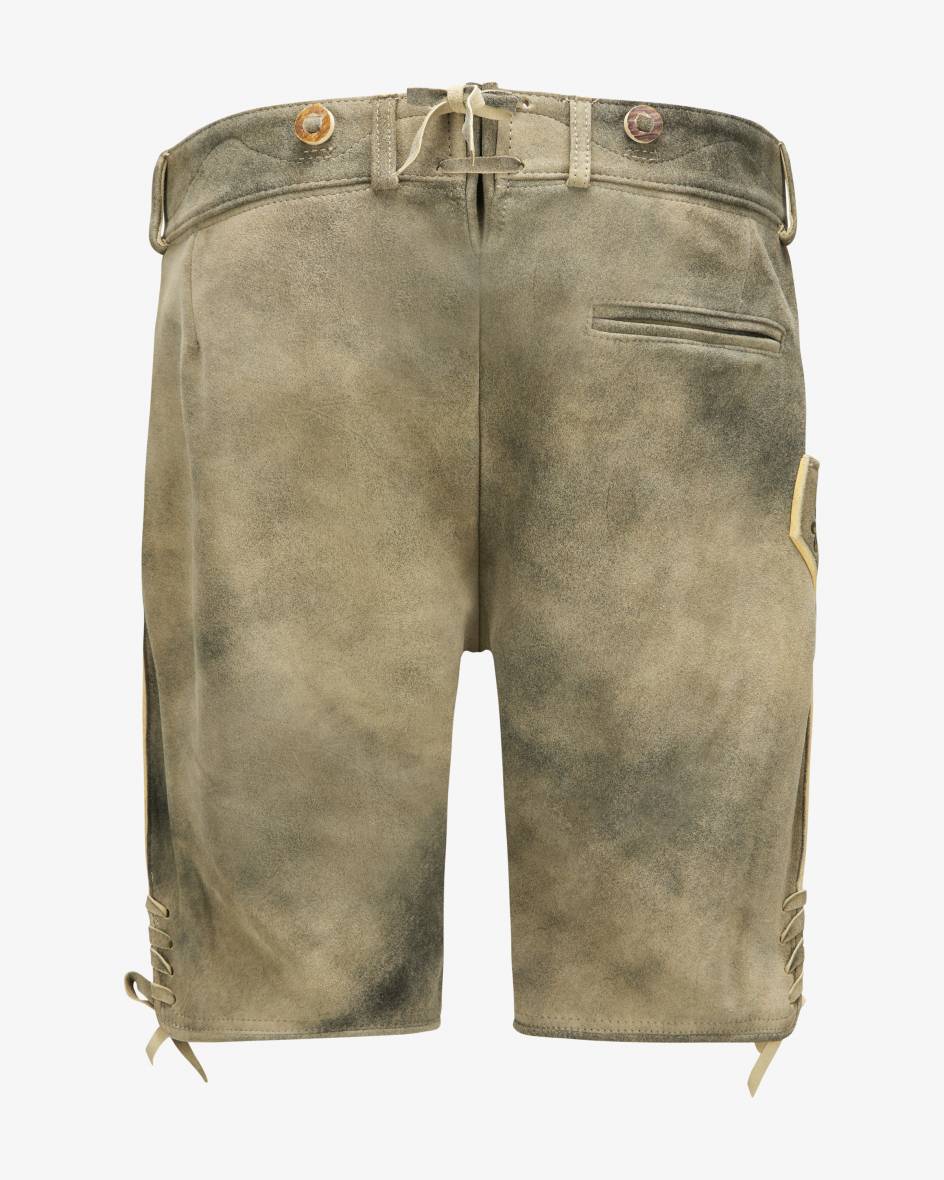 LODENFREY Wiesnlederhose kurz aus Ziegenleder Kauf eins, bekomm eins gratis