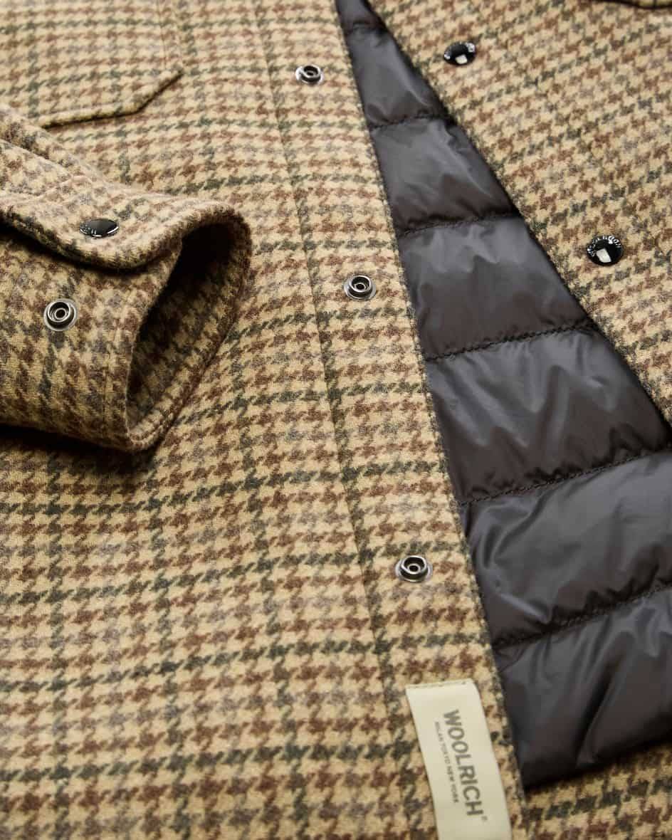 Woolrich Alaskan Wool Daunen-Shirtjacket Große Rabatte