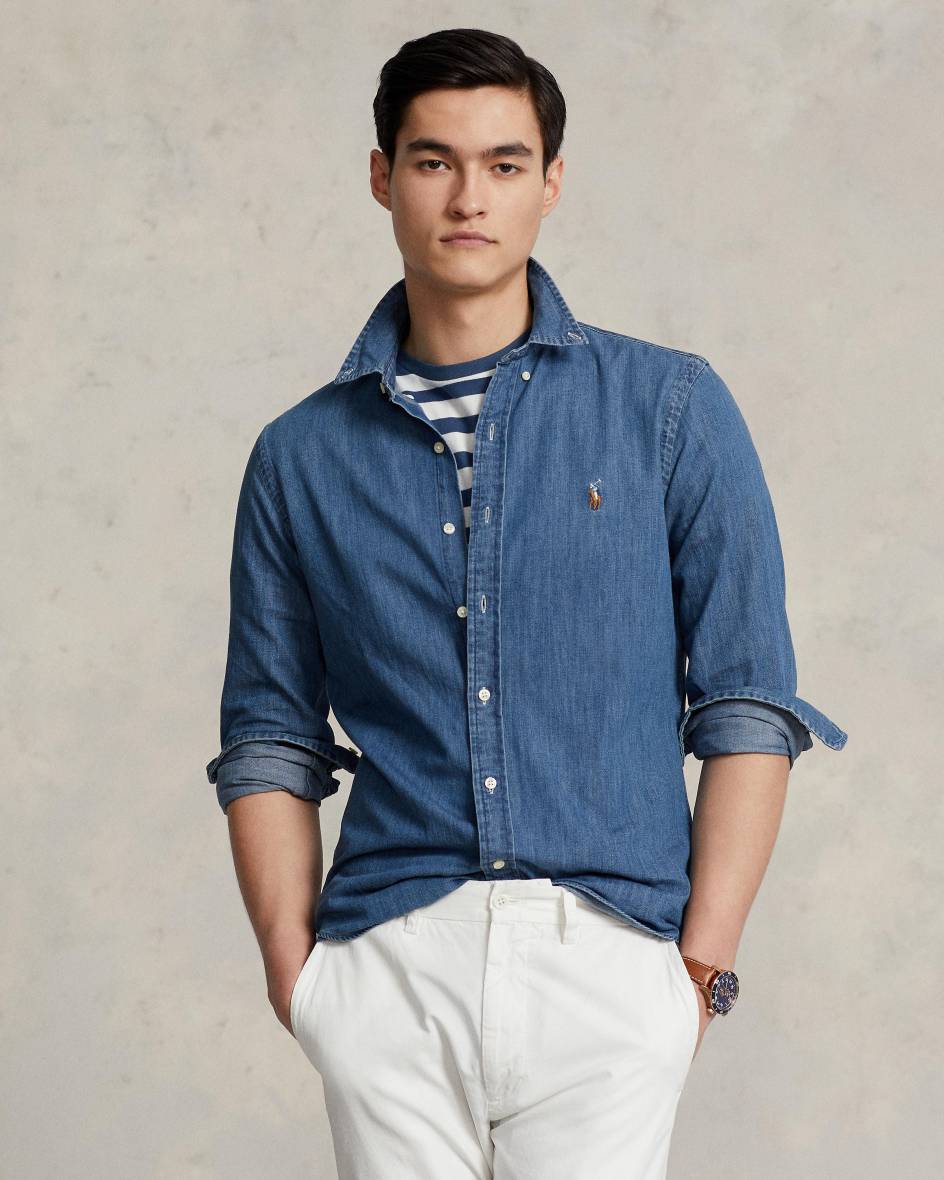 Polo Ralph Lauren Jeanshemd Slim Fit Auslauf