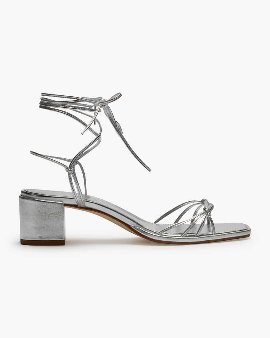 Aeyde Serafina Laminated Nappa Riemchensandalen Valentinstagsangebot