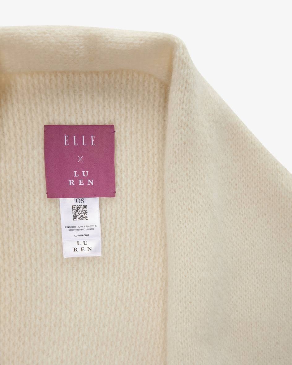 Lu Ren x ELLE Cashmere-Seiden-Cape Super Sparpreis