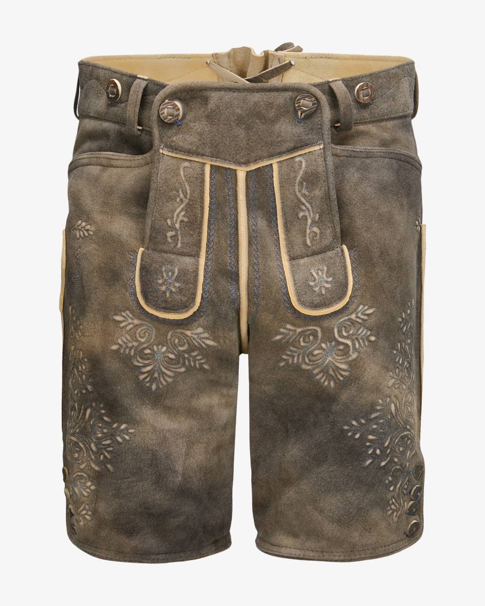 LODENFREY Wiesnlederhose kurz aus Ziegenleder Saisonschlussverkauf