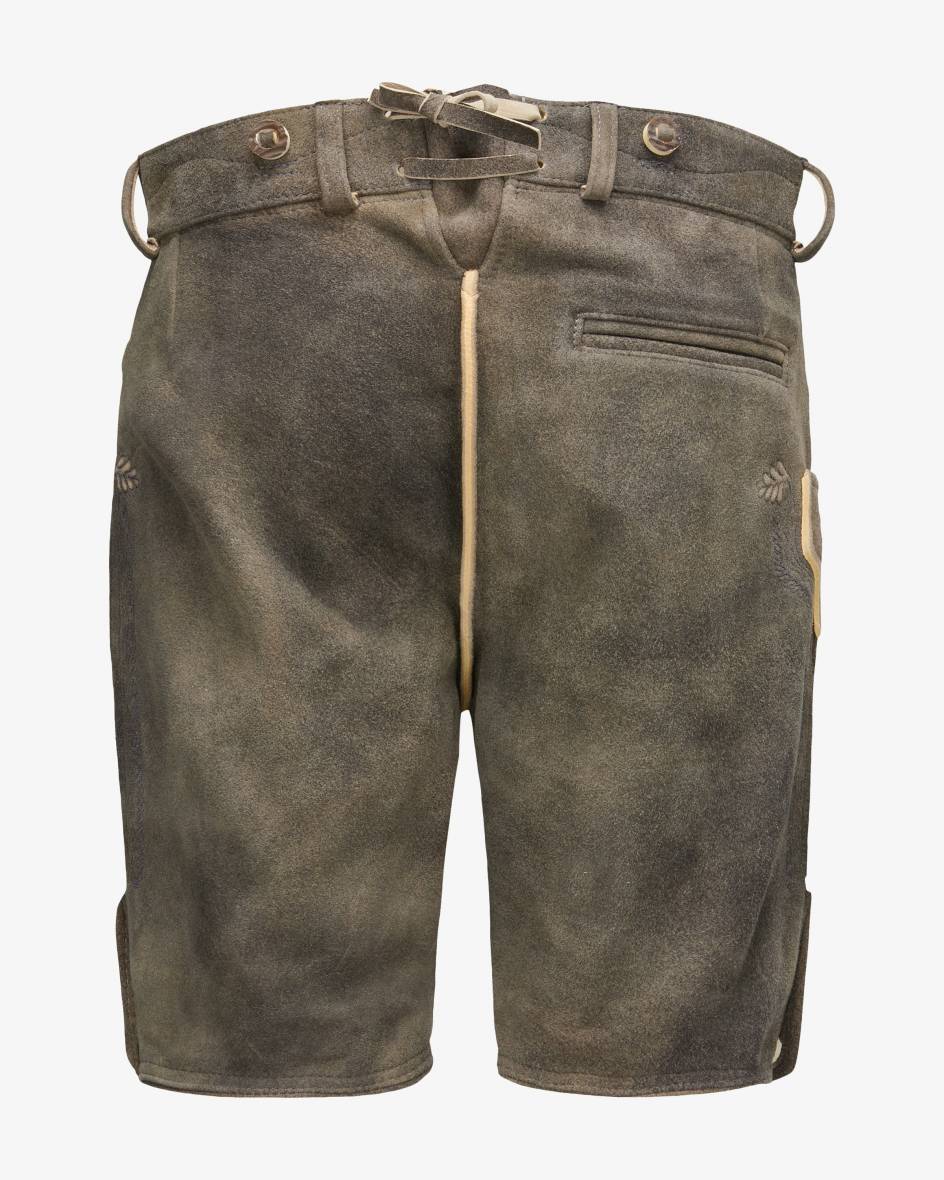 LODENFREY Wiesnlederhose kurz aus Ziegenleder Saisonschlussverkauf
