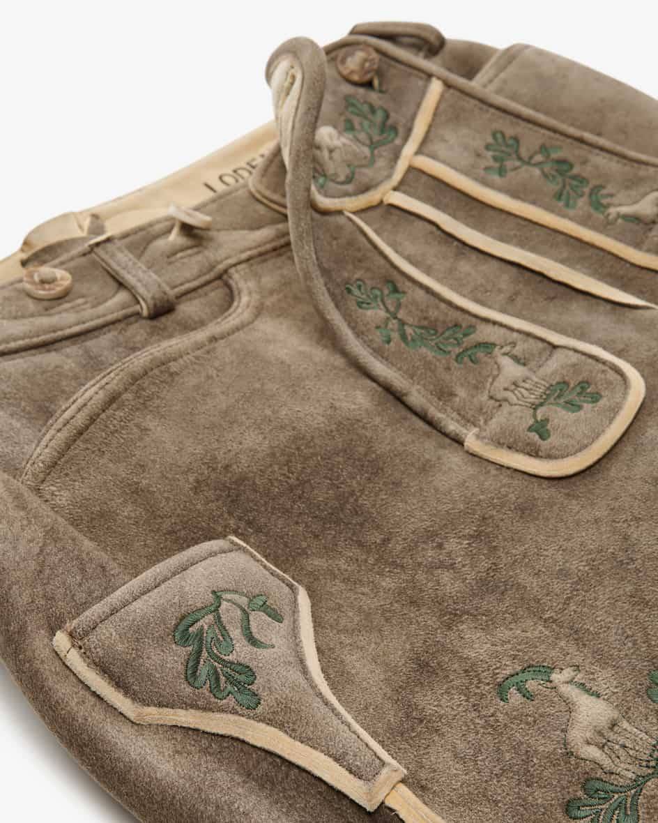 LODENFREY Wildleben Lederhose kurz aus Hirschleder Muttertagsangebot