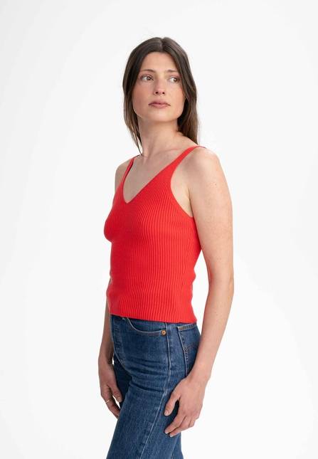 Melawear V-Neck Strick Top RHADA Saisonschlussverkauf
