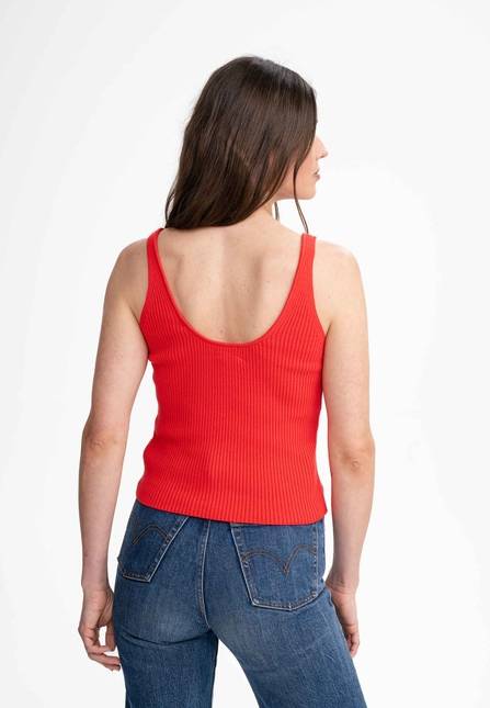 Melawear V-Neck Strick Top RHADA Saisonschlussverkauf