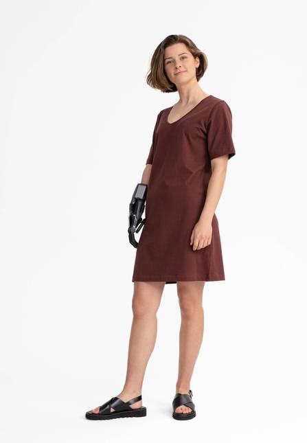 Melawear Damen V-Neck Kleid JANITRA Weihnachtsangebot