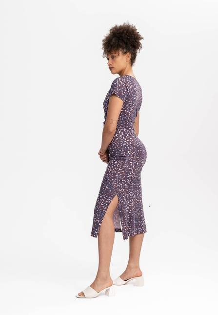 Melawear V-Neck Kleid lang SHREOSHI Zeitlich begrenztes Angebot