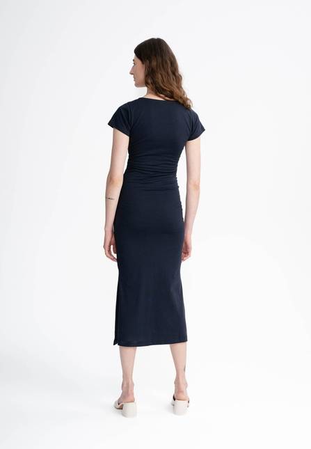 Melawear V-Neck Kleid lang SHREOSHI Exklusive Angebote