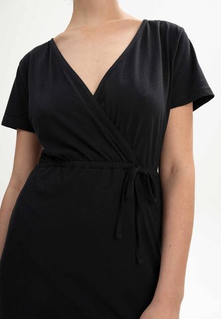 Melawear V-Neck Kleid lang SHREOSHI Blitzangebot