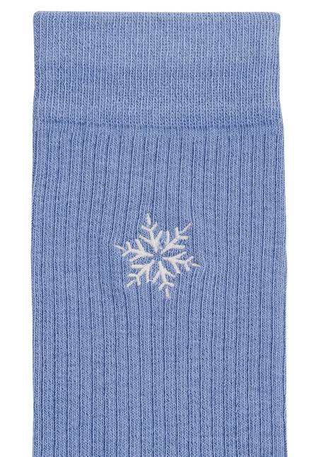 Melawear Unisex Gerippte Socken Stickerei 1er Pack Kauf eins, bekomm eins gratis