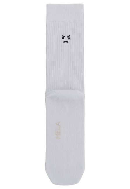 Melawear Unisex Gerippte Socken Stickerei 5er Pack Heißer Verkauf