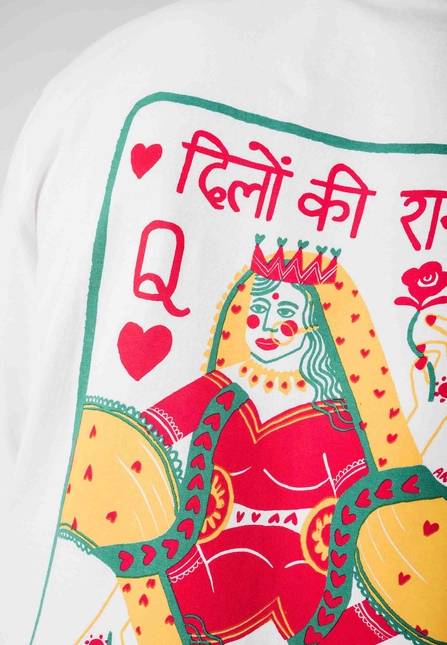 Melawear Oversized Langarmshirt Artist Edition Anjali Riesige Ersparnisse