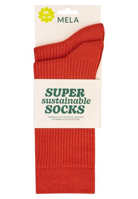 Melawear Gerippte Socken 2er Pack Neueste Stile