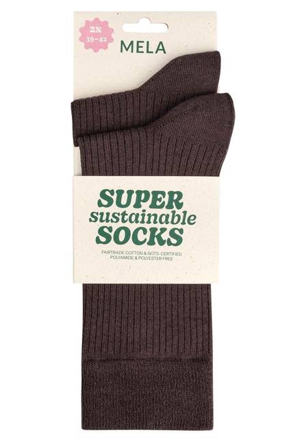 Melawear Gerippte Socken 2er Pack Letzte 2 Tage