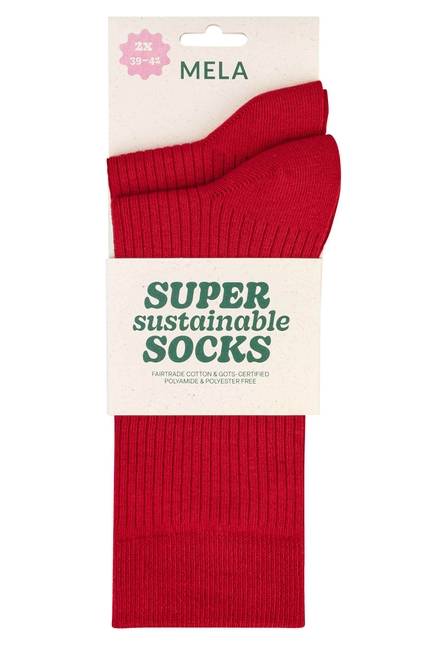 Melawear Gerippte Socken 2er Pack Letzter Tag