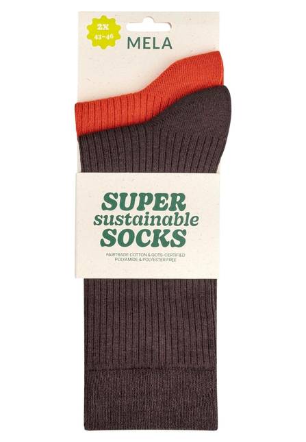 Melawear Gerippte Socken 2er Pack Zeitbegrenzte Promotion