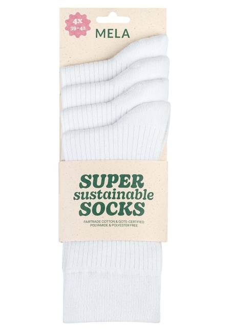 Melawear Gerippte Socken 4er Pack Vierteljährliche Förderung