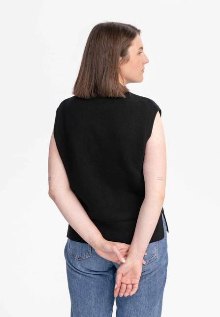 Melawear Damen Jacquard Strick Pullunder JAMUNA 50% Rabatt für begrenzte Zeit