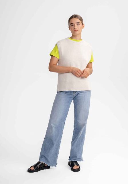 Melawear Damen Jacquard Strick Pullunder JAMUNA Rabatte dieses Monats
