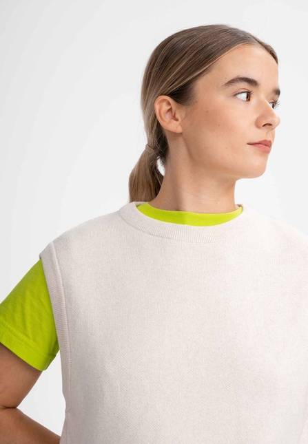 Melawear Damen Jacquard Strick Pullunder JAMUNA Rabatte dieses Monats