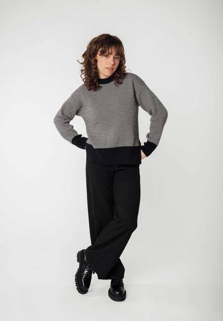 Melawear Jacquard Strickpullover FAIZA im Angebot