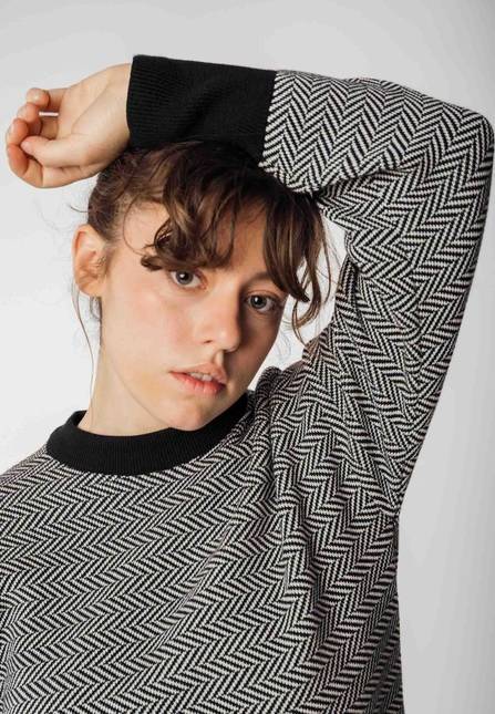 Melawear Jacquard Strickpullover FAIZA im Angebot