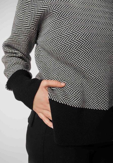 Melawear Jacquard Strickpullover FAIZA im Angebot