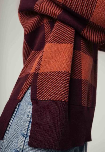 Melawear Jacquard Strickpullover FAIZA Schlussverkauf