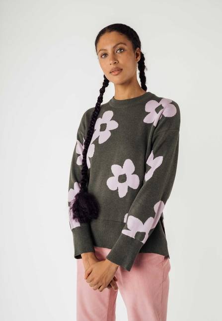 Melawear Jacquard Strickpullover FAIZA Fabrikverkauf