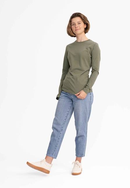 Melawear Damen Basic Langarmshirt DHIVYA Muttertagsangebot