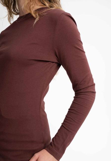 Melawear Damen Basic Langarmshirt DHIVYA Valentinstagsangebot