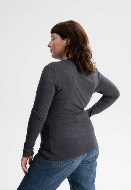 Melawear Damen Basic Langarmshirt DHIVYA Top Angebot