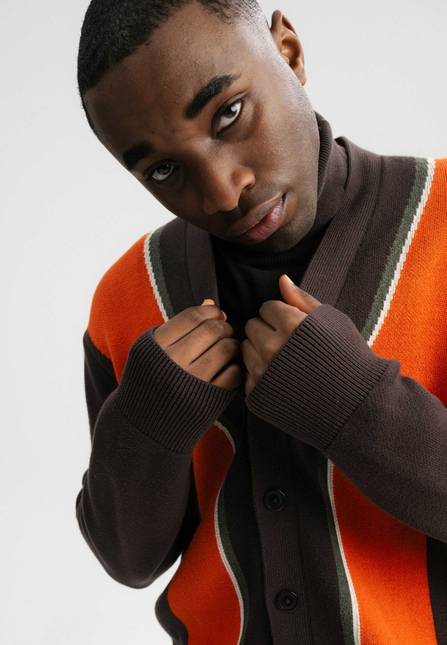Melawear Jacquard Strick Cardigan JAAPAK Online Shopping