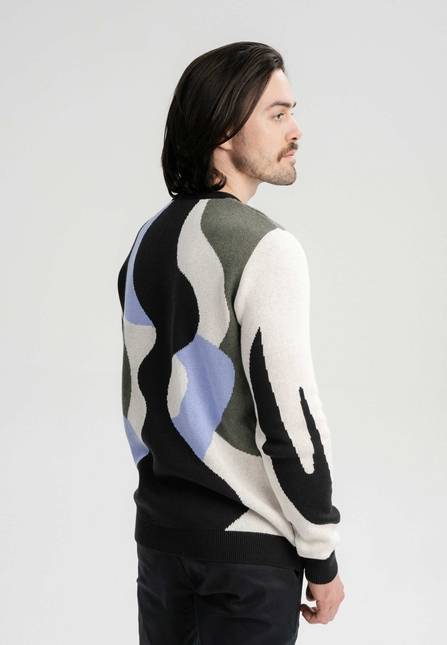 Melawear Jacquard Strickpullover Artist Edition Maggie Saisonschlussverkauf